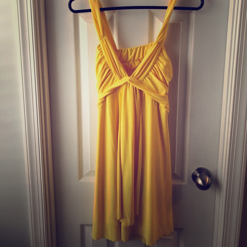 Yellow daytime/cocktail dress